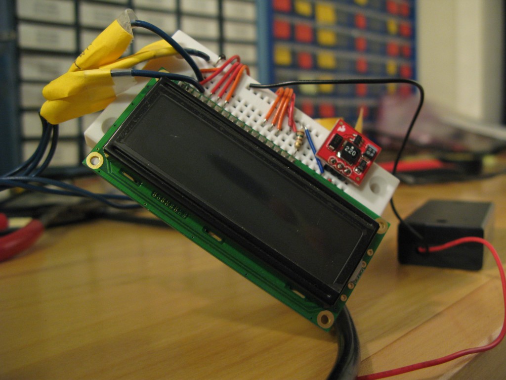 Display breadboard.